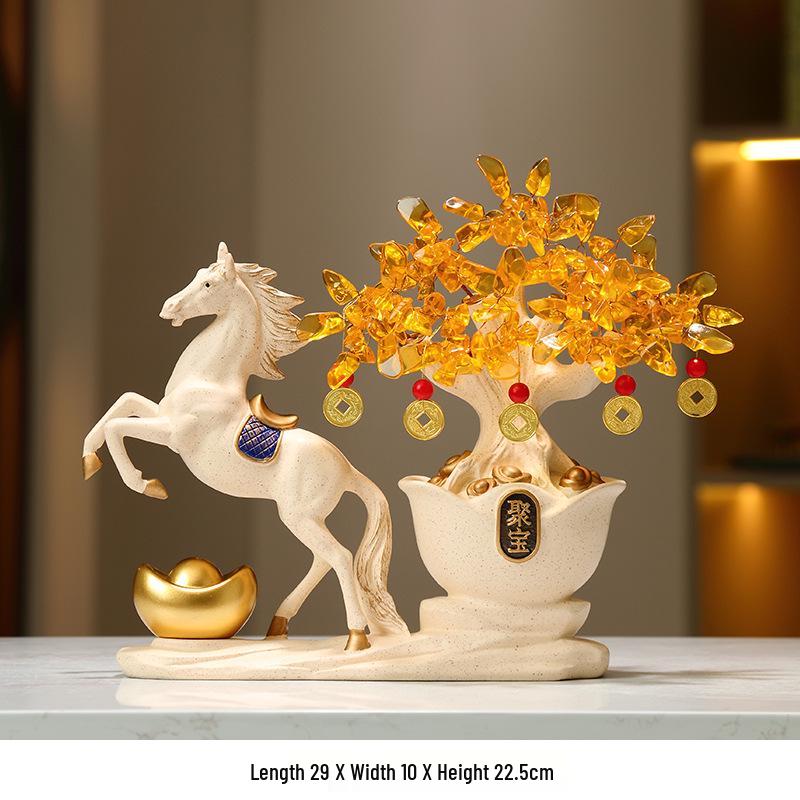 Immediate Wealth Ornament: Money Tree for Office, Shop, Company, New Store, Housewarming & Opening Gift