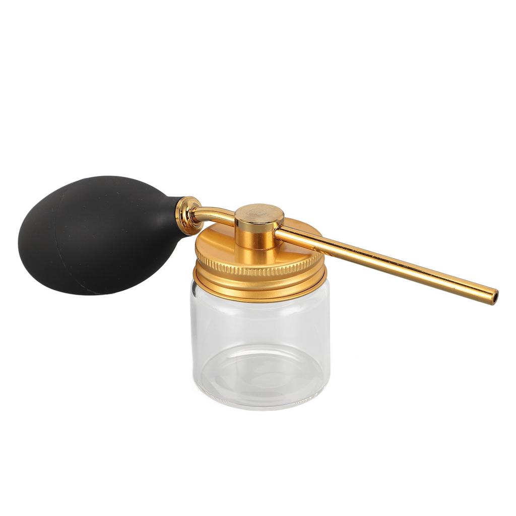 Hair Fiber Powder Spray Bottle Refillable Spray Pump Dispenser Portable Hair Fiber Applicator for Home Hair Salon Gold