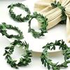 10pcs Natural Woven Handmade Napkin Ring Plastic Table Decoration  Valentine's Day