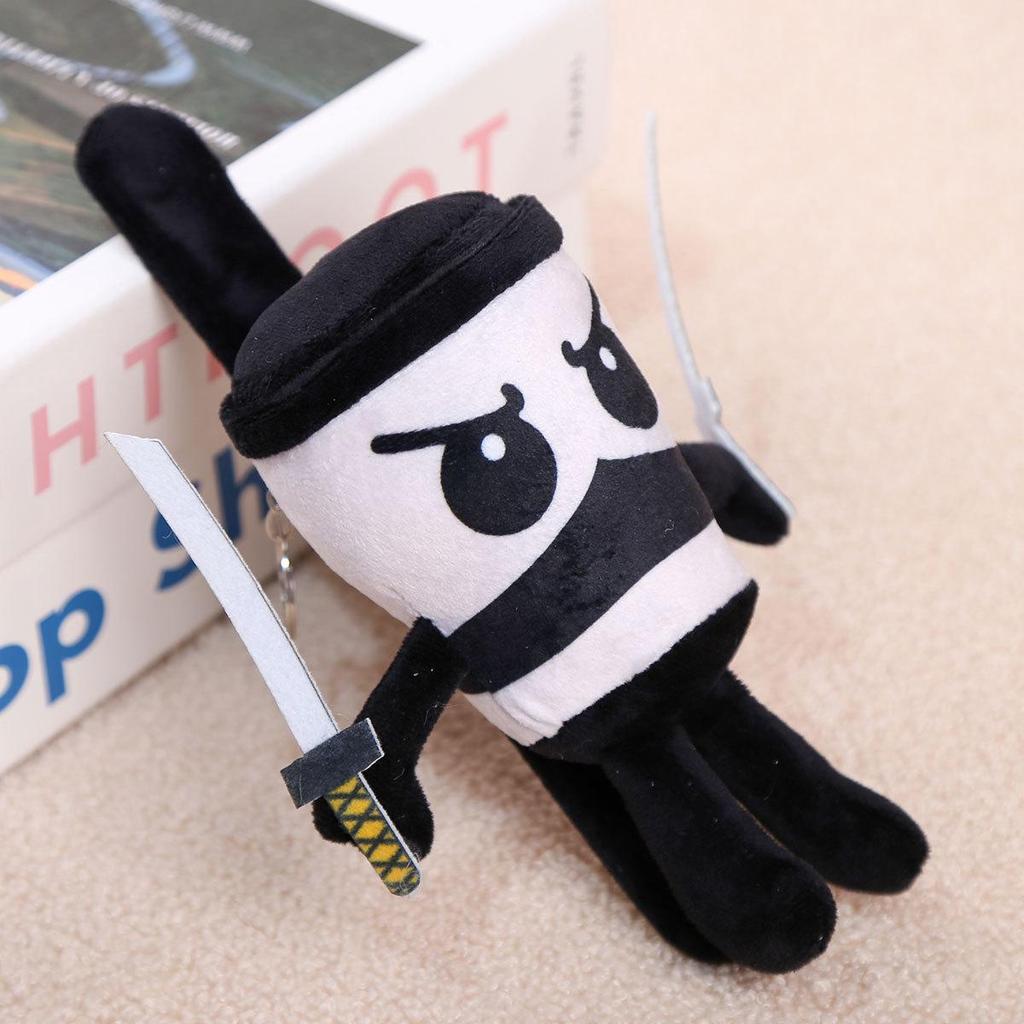 AI Klassiska Berg och Hav Gränsöverskridande Plysch Pinne Figur Nyckelring Hänge