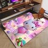 Custom HelloKitty Mat Personalized Name, Polyester Washable Indoor Entryway Rug, Gift for Christmas, Easter, Thanksgiving Day