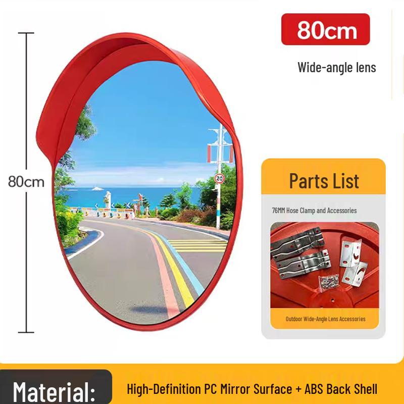 Outdoor Acrylic Traffic Convex Mirror