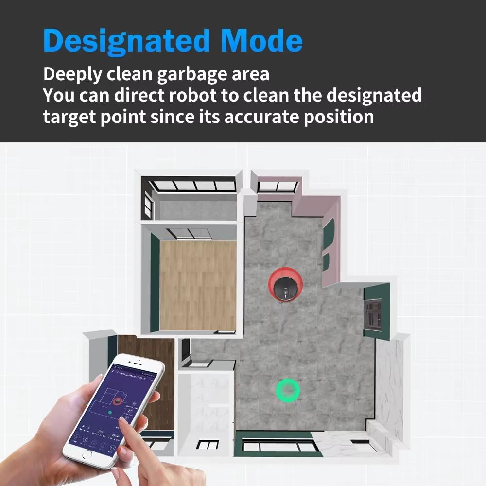 ABIR X6PRO Robot Vacuum Cleaner,Smart Eye System,APP Virtual Barrier,6000PA Suction,Smart Home Mop,Floor Carpet Cleaner