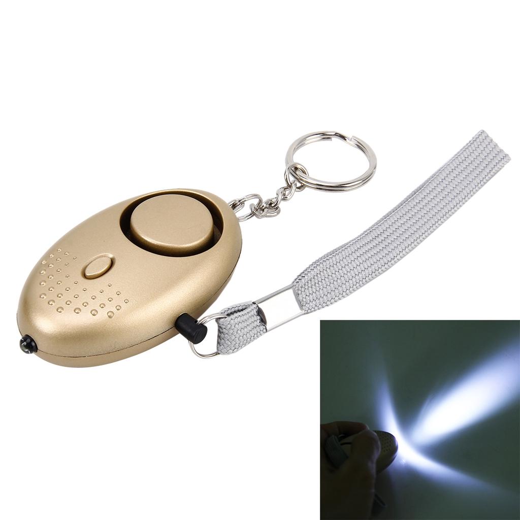 2 pcs 140db Personnel Panique Viol Attaque De Sécurité Porte-clés Plus Alarme Torche Light