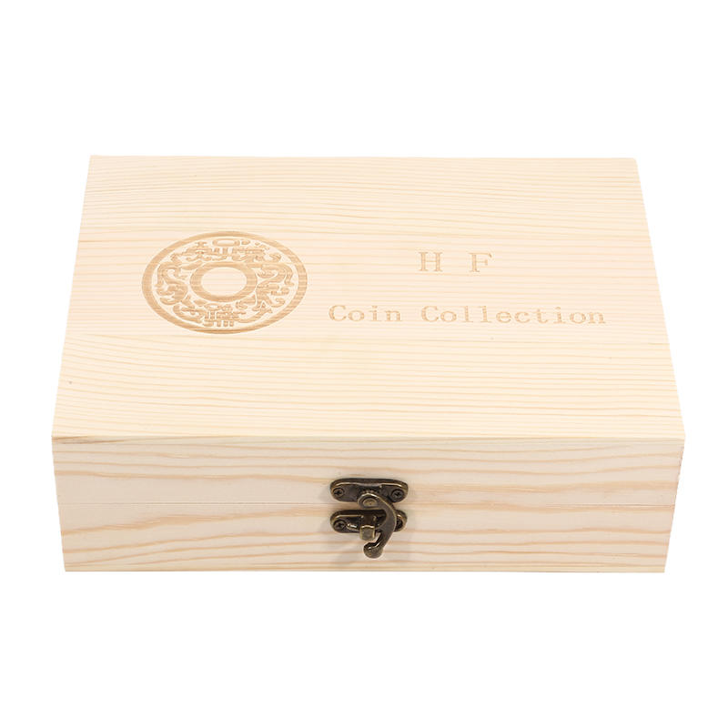 Coins Storage Box 30PCS Adjustable Antioxidative Wooden Commemorative Coin Collection Case with Adjustment Pad