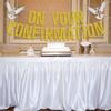 On Your Confirmation Banner, Christening Baby Shower / 1st Religious Baptism Bunting Sign - Bridal Shower, Engagement, Wedding Anniversary Party