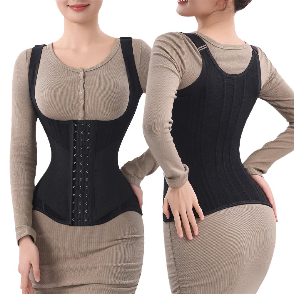Women's Full Body Dual Strap Trimmer Wrap Waist Girdle Waist Trainer Shaper Abdomen Control Shaper Waist Trainer Seeat