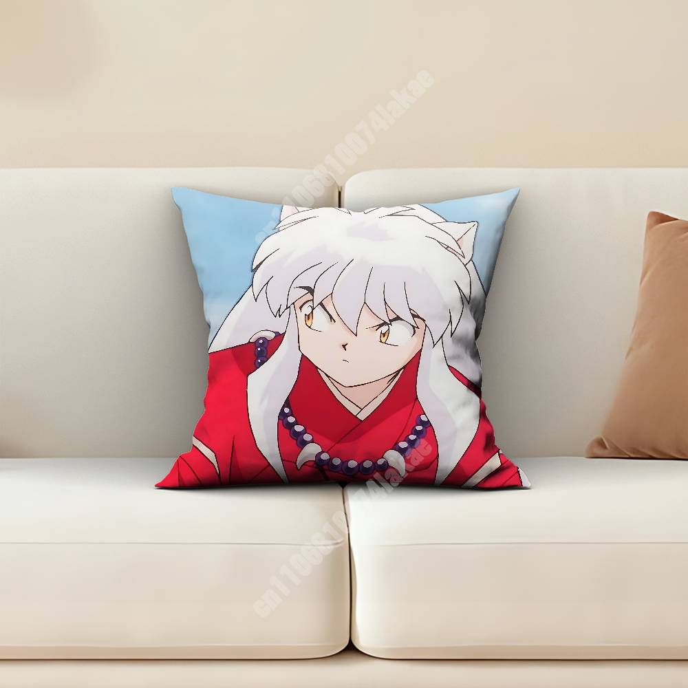 Inuyasha Kikyo Higurashi Kagome Pillow Cover Cushion Case Sofa Couch Modern Apartment Decor Family Furnishing
