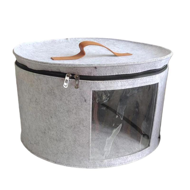 Scatola Porta Cappelli 1 Pezzo Scatola da Viaggio per Cappelli Grande Custodia Portacappelli Rotonda Organizer o Organizer per Cappelli da Cowboy da Donna Scatole Pieghevoli per Cappelli da Viaggio
