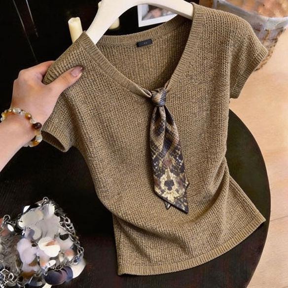 2026 Chic Summer Short Sleeve Women's T-shirt - Stylish, Versatile & Elegant Design