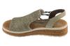 Rieker Sandals 62741, Womens green Sandals