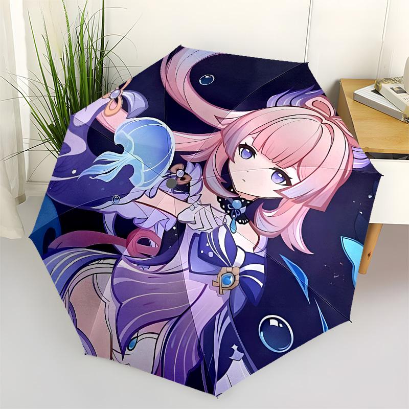 

Mermaid, Fantasy Automatic Opening and Closing, 8 rib Structure Portable Umbrella, Suitable for Men and Women in All Seasons Perfect Gift f