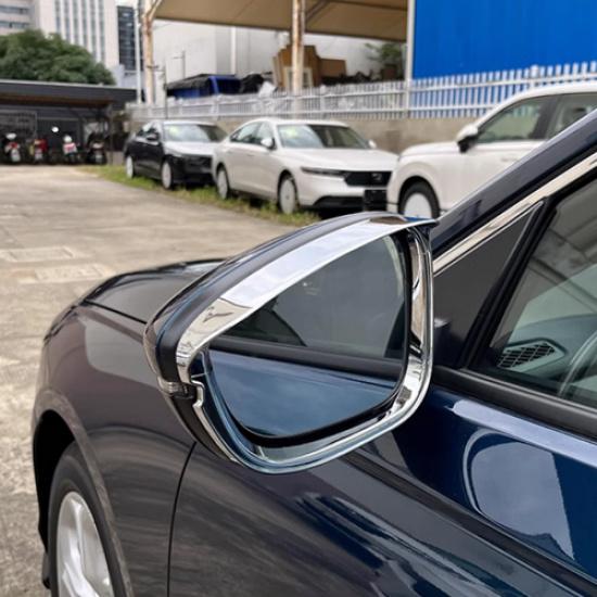 For NISSAN Murano 2025 Chrome Rain Eyebrow Rearview Mirror Frame