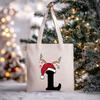 Christmas Letter Print Messenger Bag Student Casual Canvas Bag New
