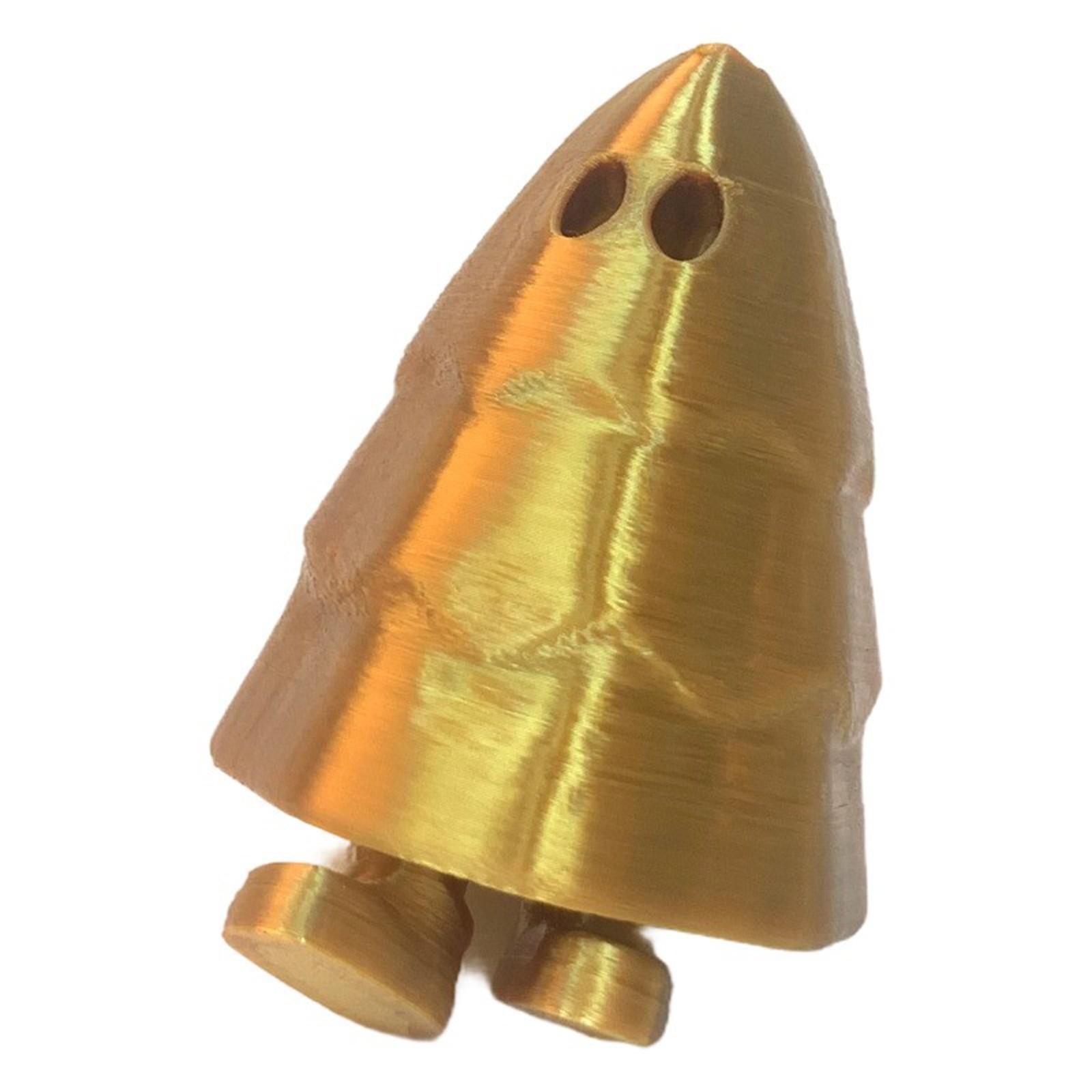 

3D-печатный рождественский снеговик, аксессуары для самостоятельной работы, игрушки для снятия стресса, украшения One Size золотой