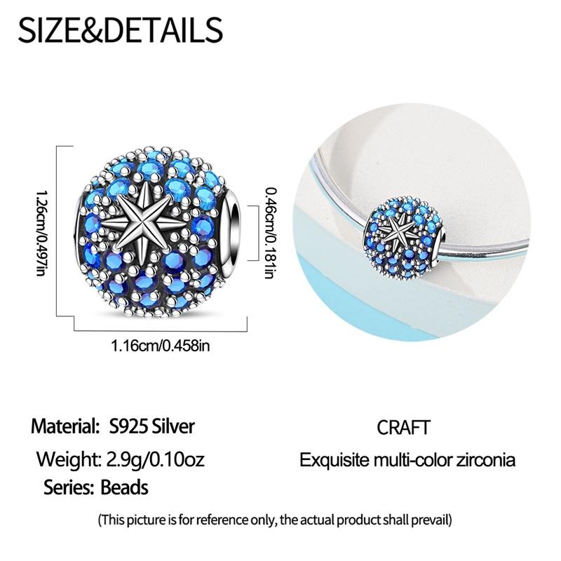 Originalcopper Charms Luxury Starry Sky Beads Fit Bracelet Diy Women Making Delicate Gift