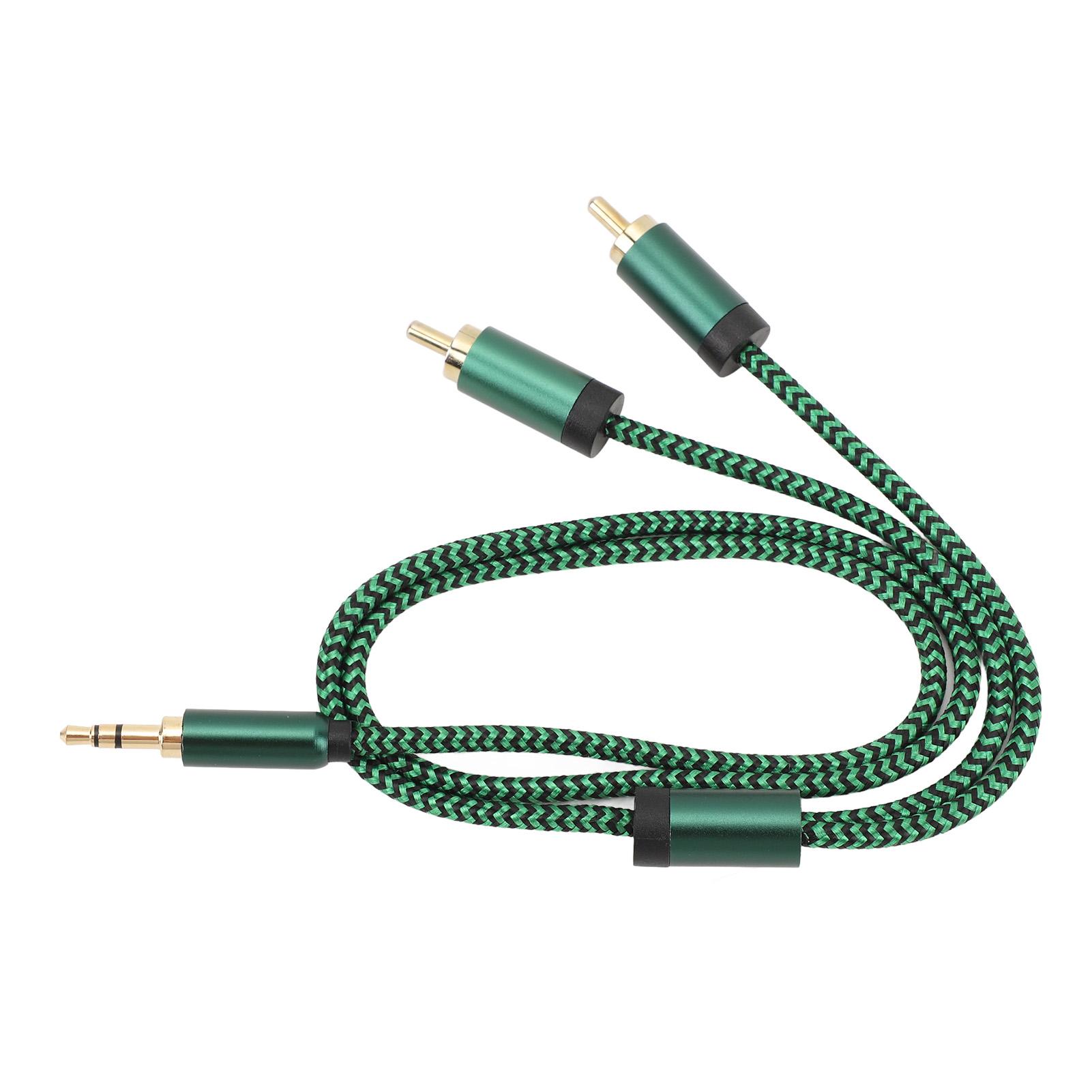 

3.5mm Y Splitter Cable 1.64FT HiFi Stereo Sound Headphone Jack Adapter Male to Aux Sound Cable for Smartphone Speaker