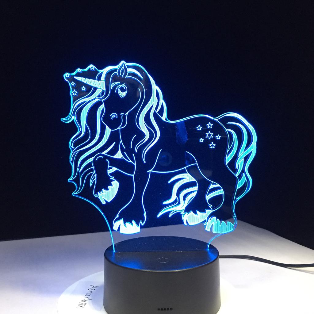 Factory Dropshipping ODM Rechargeable Touch Switch Dog Arylic Panel Box Table Night Lamp  16 Colors Change 3D LED Light