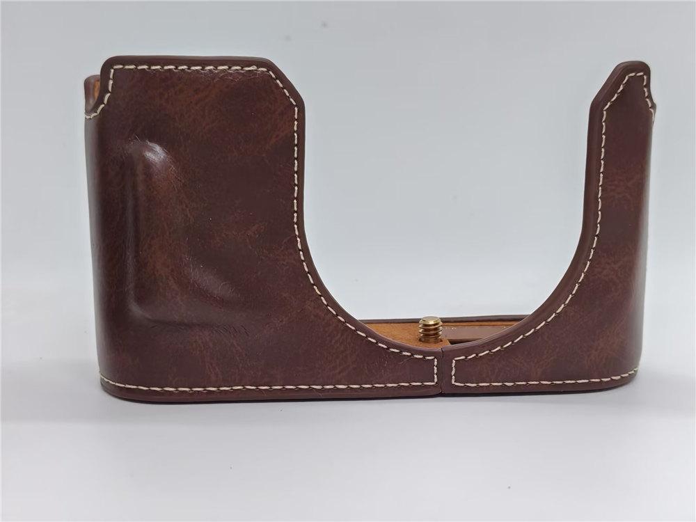 

PU Leather Camera Half Body Case for Leica Q3 Battery Opening Bottom Cover