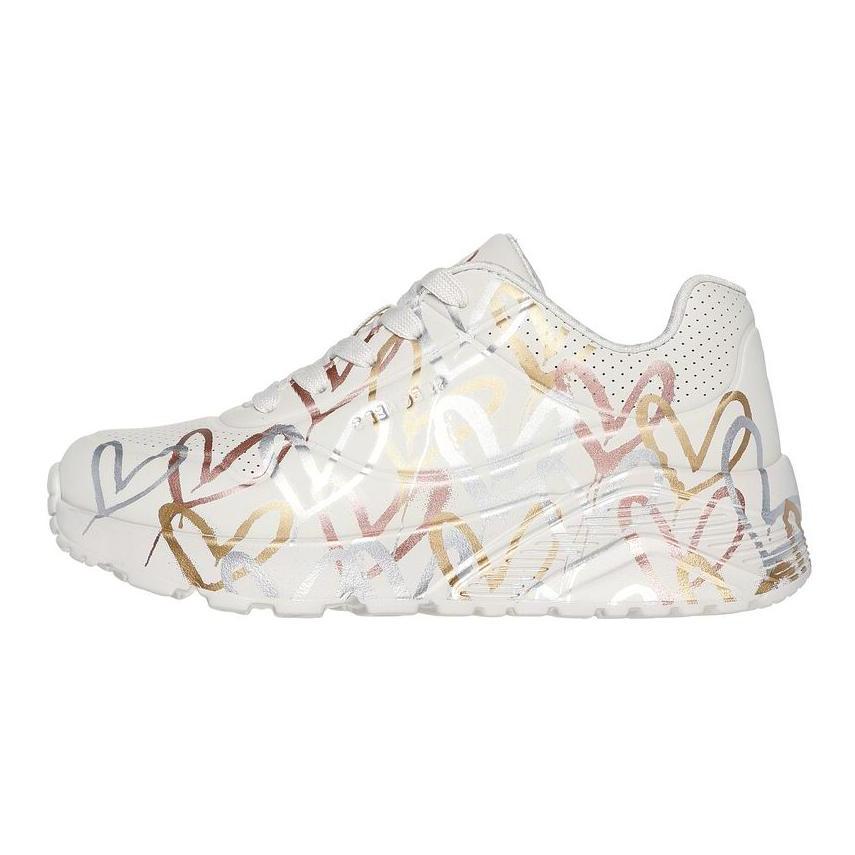 Skechers Kids Uno Comfortable Non-Slip Durable Casual Shoes Kids sneakers White 314067L-NTMT 32