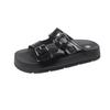 Fashion Flat Women's Slippers 2025  Fashion Luxury Double Buckle Platform Sandals Summer Casual Comfortable Outdoor Beach Women's Shoes