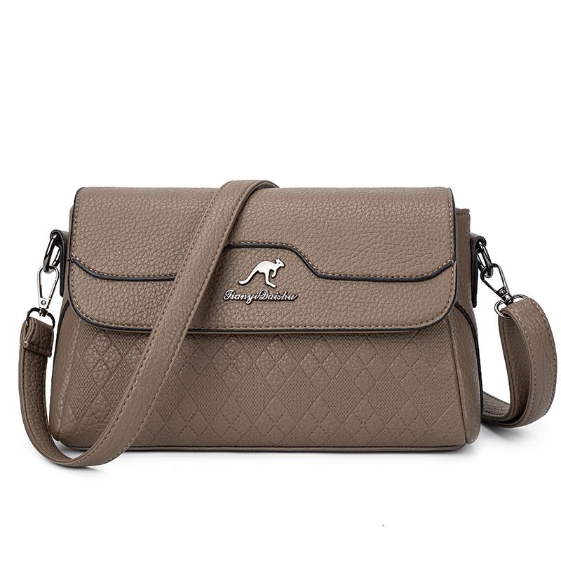 Luxus Design Damenhandtaschen Neue Hochwertige Leder Umhängetasche Für Frauen Weiblich Retro Und Minimalistisch Crossbody Taschen Geldbörse