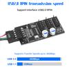 TISHRIC USB 2.0 9Pin USB Hub Male 1 To 3 Female Extension Cable USB Splitter USB Adapter Expansion Card For Desktop Motherboard
