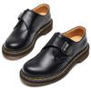 Low-top small leather shoes women's leather buckle short boots round head men's and women's casual tooling shoes