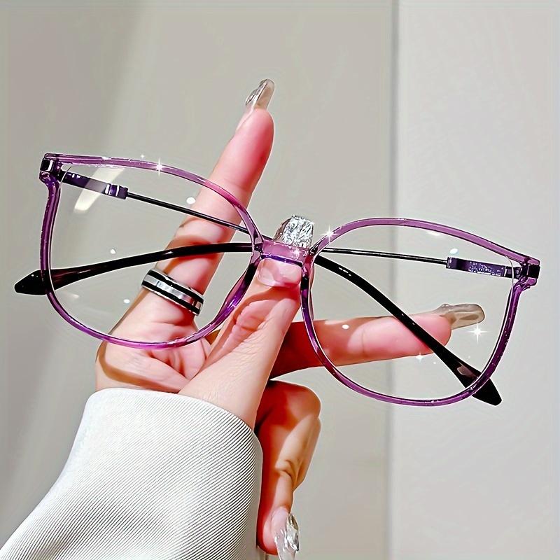 

Элегантные очки для чтения «кошачий глаз» для женщин, сверкающие стразы, оправа из ПК, ободковые, рецептурные от +1,0 до +4,0 200 фиолетовый