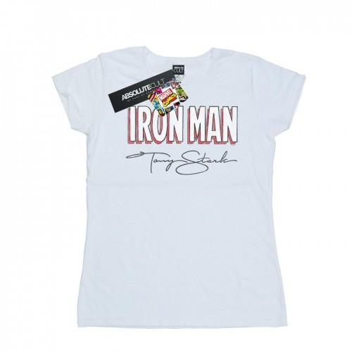 Marvel Womens/Ladies Iron Man AKA Tony Stark Cotton T-Shirt
