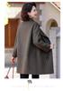 2026 Autumn Elegant Wool Lapel Coat for Moms – Double-Faced Windbreaker Jacket for Middle-Aged and Elderly Women