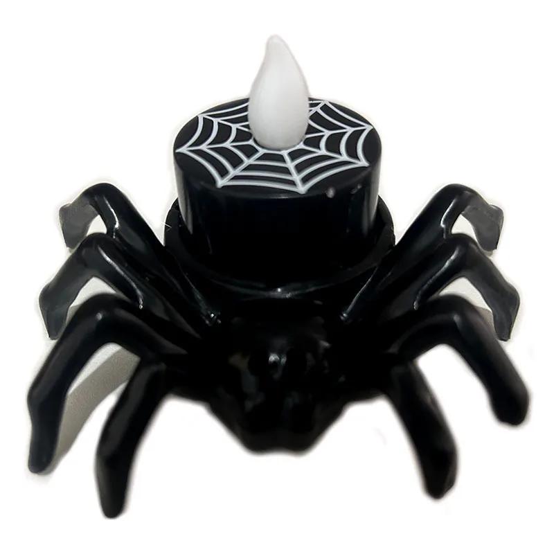 New Halloween Eye Light Spider Back Explosion Eye Candle Light Party Atmosphere Decor Supplies LED Horror Pumpkin Light Ornament