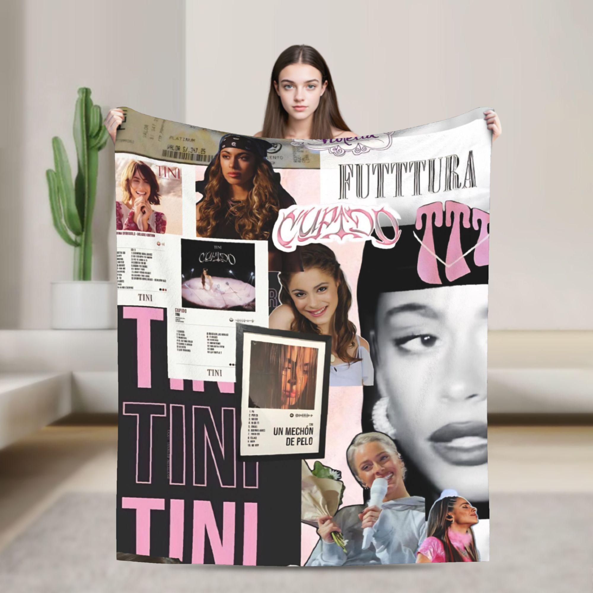 

Super Soft Singer TINI STOESSEL Futtura Album Throw Blanket Premium Flannel Fleece Lightweight Bed Blanket Fuzzy Plush Blankets 30x40in