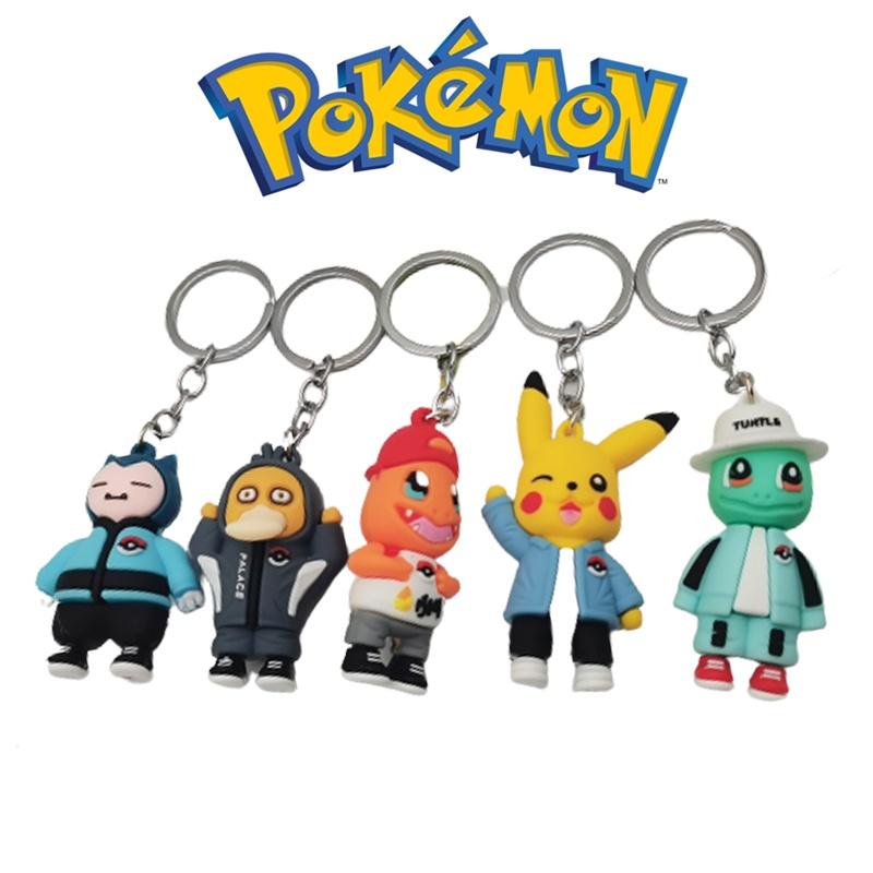 High Quality Rubber Pokemon Keyring Featuring Pikachu Charmander And More