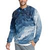 Men's Casual Fashion Printed Round Neck Pullover Sweatshirt