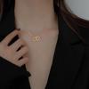 Personalizovaný jednoduchý dvojitý srdiečkový choker náhrdelník pre ženy Duté prívesky v tvare srdca Náhrdelník na kľúčnu kosť Darčeky pre dievčatá Šperky