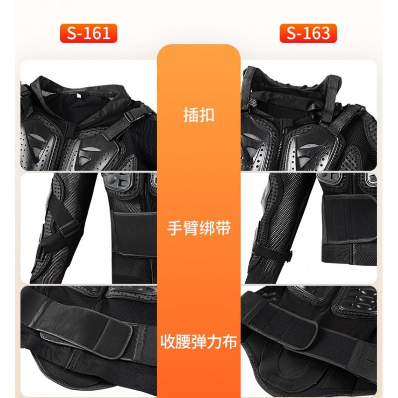 Motorrad-Schutzjacke mit Ellbogen-, Schulter- und Taillenschutz Offroad-Fahren Sicherheitsausrüstung Set für Erwachsene