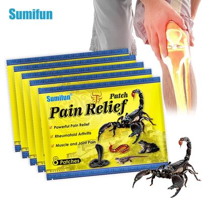 8 Stück Scorpion Balm Patch Muskel Knie Rückenschmerzen Linderung Aufkleber Schulter Meniskus Gelenke Orthopädischer Gips