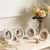 Rama Foto Mini Baroc din Rășină Albă DIY - Obiect Decorativ Vintage