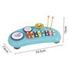 2 In 1 Xylophon Drum Set Musik Instrumente Geburtstag Geschenke Multifunktionale Klatsch Trommel Bunte 8