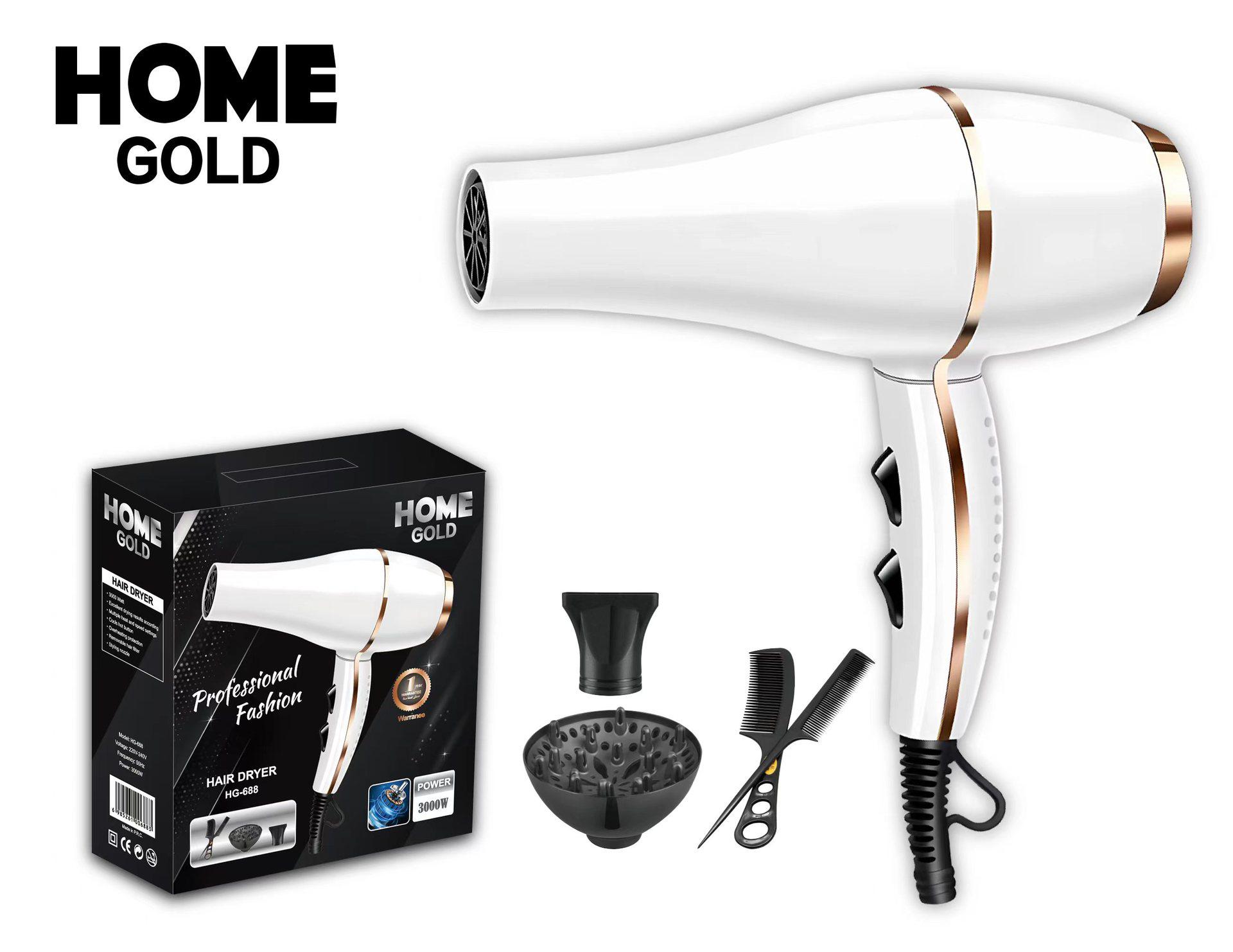 

Фен с ионизацией и мощным ветром для быстрой сушки и ухода за волосами