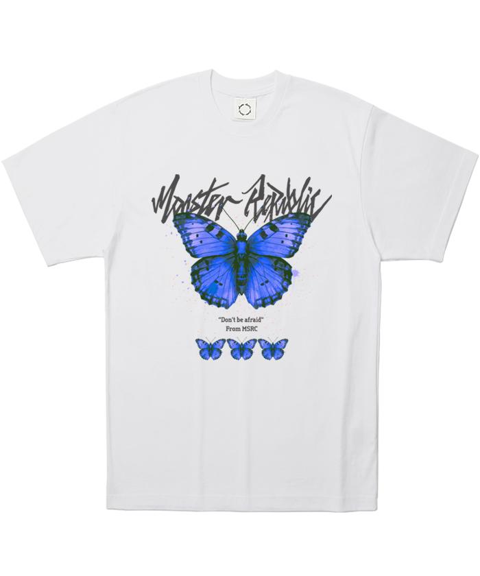 MONSTER REPUBLIC Butterfly Blue T-Shirt White