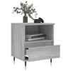 Tables de chevet - Maison Exclusive - 2 pcs - Sonoma gris - Bois d'ingénierie 40x35x50 cm