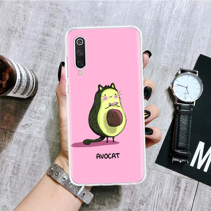 Cartoon Fruit Avocado Phone Case For Xiaomi Redmi 9 9A 9C 9T 10 10A 10C 8 8A 7 7A 6 6A K40 K20 Pro K30 S2 10X Printing Cover