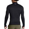 Under Armour Coldgear Solide Coupe Slim Col Montant Polyvalent T-Shirt Manches Longues Homme Hauts Noir 1386942-001