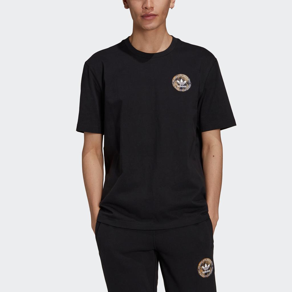 Adidas Originals Artist Tee Ss With Back Print Men Tops Black HA4703