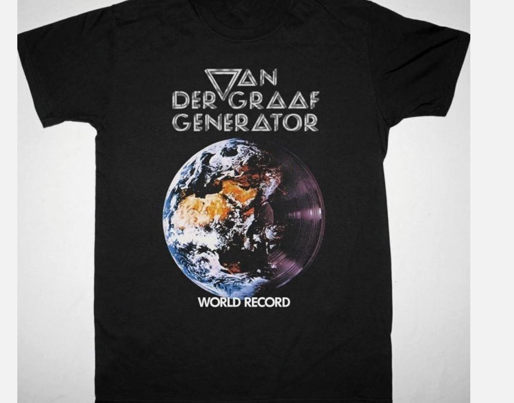 retro Van der Graaf Generator band Tshirt Black Cotton All Sizes Unisex T-Shirt M
