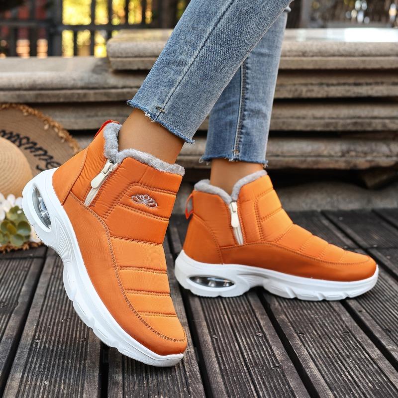 Cotton shoes women's new large size air cushion snow boots outdoor cold-proof men's and women's velvet thickened cotton boots