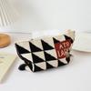 Foldable Knitted Tissue Bag Dustproof Desktop Paper Towels Case  Dining Table