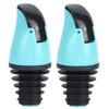 2Pcs Oil Bottle Pour Spout Stopper for Wine Soy Sauce Vinegar Bottles Kitchen AccessoryGray
